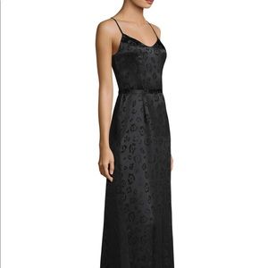 L’agence Dress Shani Silk Leopard Print Maxi Slip